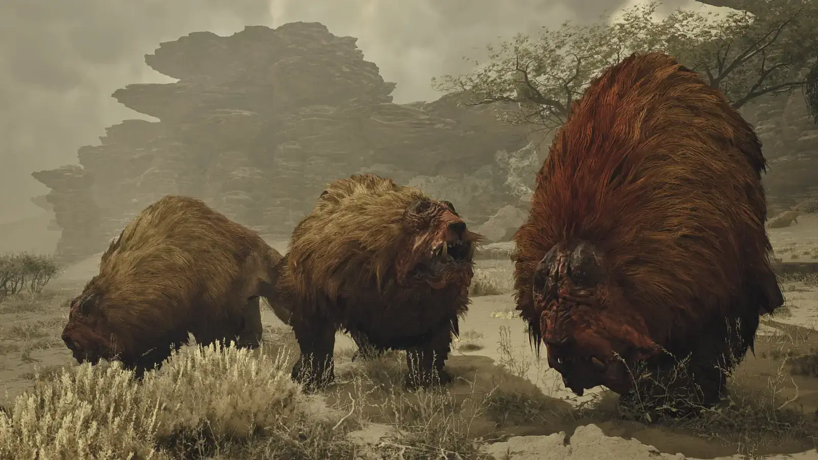 Doshaguma in Monster Hunter Wilds, in-game screenshot