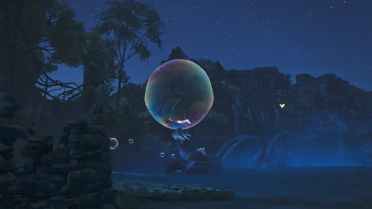 Mizutsune in Monster Hunter Wilds, in-game screenshot